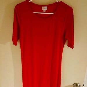 Red hot LuLuRoe Dress.